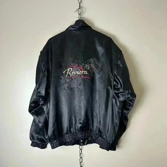 Vintage Riviera Hotel And Casino Satin Jacket Size XXL - Picture 2 of 7